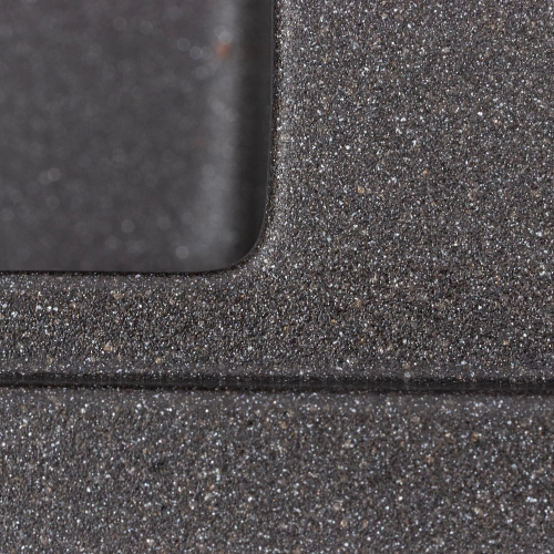 Granite kitchen sink VALESO 6550 ESTERIS matte (morion) - Фото № 6
