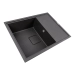 Granite kitchen sink VALESO 6550 ESTERIS matte (morion) - Фото № 1