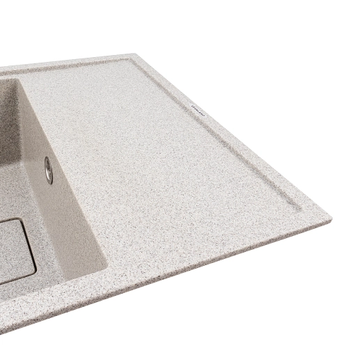 Granite kitchen sink VALESO 6550 ESTERIS matte (grey) - Фото № 2