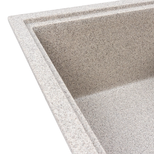 Granite kitchen sink VALESO 6550 ESTERIS matte (grey) - Фото № 3