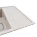 Granite kitchen sink VALESO 6550 ESTERIS matte (grey) - Фото № 2