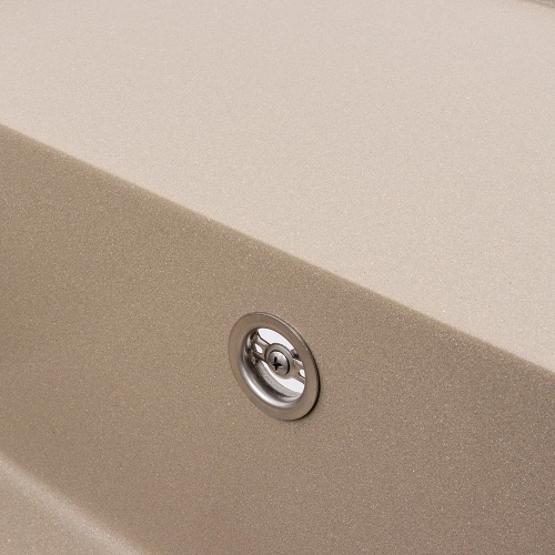 Granite kitchen sink VALESO 6550 ESTERIS matte (titanium) - Фото № 5