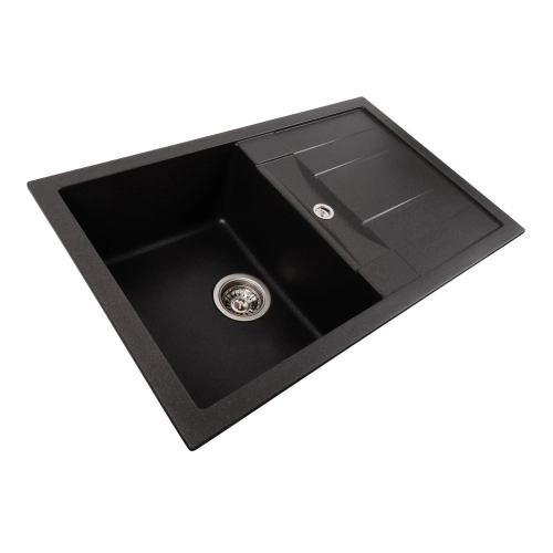 Гранитная мойка для кухни VALESO 7850 TROYA матовый Морион