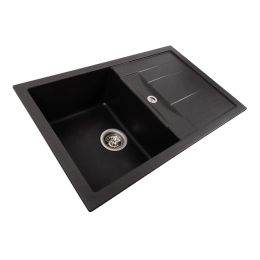 Гранитная мойка для кухни VALESO 7850 TROYA матовый Морион