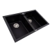 VALESO VIATRIX 7950 Granite Kitchen Sink, Matte Black - Фото № 1