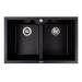 VALESO VIATRIX 7950 Granite Kitchen Sink, Matte Black