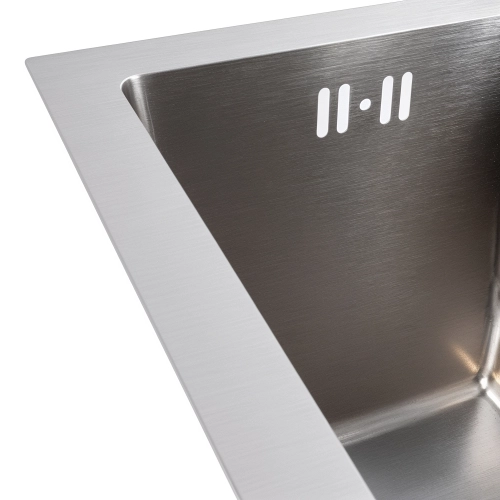 Кухонная мойка 25*40 нержавейка VALESO Handmade (3,0/0,8) - Фото № 3