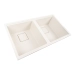 Granite sink VALESO 7945 ENIGMA matte, snow-white - Фото № 1