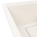 Granite sink VALESO 7945 ENIGMA matte, snow-white - Фото № 3
