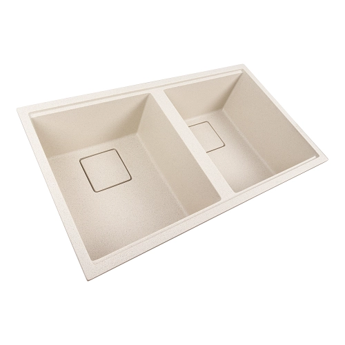 Granite sink VALESO 7945 ENIGMA matte, white dot - Фото № 1