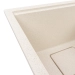 Granite sink VALESO 7945 ENIGMA matte, white dot - Фото № 3
