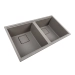 Granite sink VALESO 7945 ENIGMA matte, gray metallic - Фото № 1