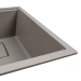 Granite sink VALESO 7945 ENIGMA matte, gray metallic - Фото № 2