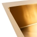 Кухонная мойка нержавеющая сталь PVD Gold для кухни VALESO 60*50 Handmade 3.0/0.8 - Фото № 3