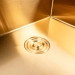 Кухонная мойка нержавеющая сталь PVD Gold для кухни VALESO 60*50 Handmade 3.0/0.8 - Фото № 4