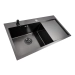 Кухонная мойка PVD черная VALESO CM 78*43 L Handmade (3.0/0.8) - Фото № 3
