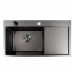 Кухонная мойка PVD черная VALESO CM 78*43 L Handmade (3.0/0.8) - Фото №1