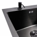Кухонная мойка PVD черная VALESO CM 78*43 L Handmade (3.0/0.8) - Фото № 4