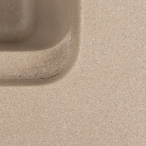 Granite kitchen sink matte 7545 NIKA VALESO Titanium - Фото № 5