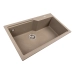 Granite kitchen sink matte 7545 NIKA VALESO Titanium - Фото № 1