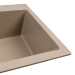 Granite kitchen sink matte 7545 NIKA VALESO Titanium - Фото № 2