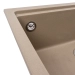 Granite kitchen sink matte 7545 NIKA VALESO Titanium - Фото № 3