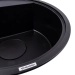 Granite sink VALESO 510 RINA, matte, black - Фото № 2