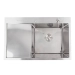 Kitchen sink CM 78*50 R DÉCOR stainless steel VALESO Handmade - Фото №1