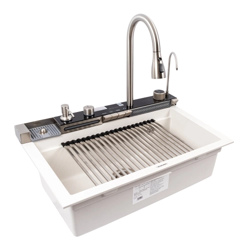Granite sink VALESO 6846 IRENA, matte, snow-white