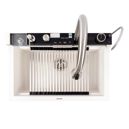 Granite sink VALESO 6846 IRENA, matte, snow-white - Фото № 1