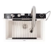 Granite sink VALESO 6846 IRENA, matte, snow-white - Фото № 1