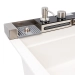 Granite sink VALESO 6846 IRENA, matte, snow-white - Фото № 5