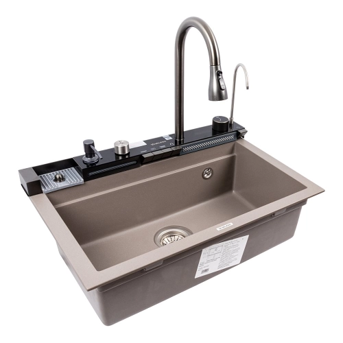 Granite sink VALESO 6846 IRENA, matte, dune - Фото № 2