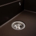 Granite sink VALESO 6846 IRENA, matte, dark rock - Фото № 6