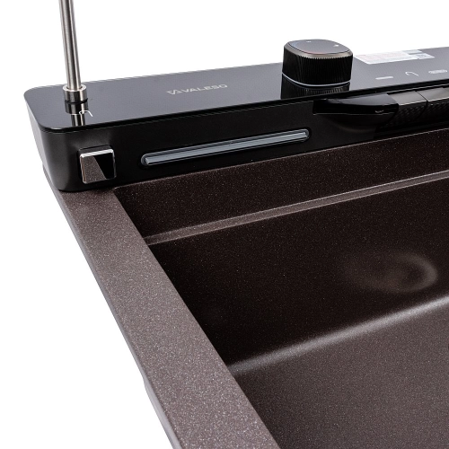 Granite sink VALESO 7546 EVANORA, matte, grenadine - Фото № 5
