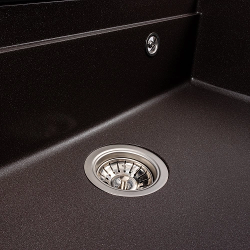Granite sink VALESO 7546 EVANORA, matte, grenadine - Фото № 7