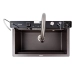 Granite sink VALESO 7546 EVANORA, matte, grenadine - Фото № 3