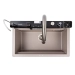 Granite sink VALESO 7546 EVANORA, matte, dune - Фото № 3