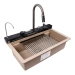 Granite sink VALESO 7546 EVANORA, matte, caramel - Фото № 1