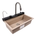 Granite sink VALESO 7546 EVANORA, matte, caramel - Фото № 2