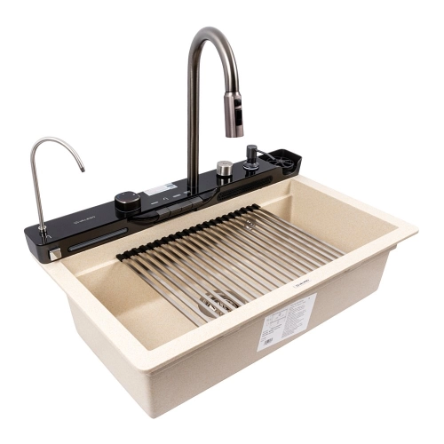 Granite sink VALESO 7546 EVANORA, matte, sand - Фото № 1