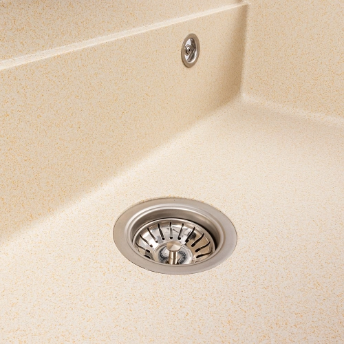 Granite sink VALESO 7546 EVANORA, matte, sand - Фото № 6