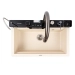 Granite sink VALESO 7546 EVANORA, matte, sand - Фото № 3
