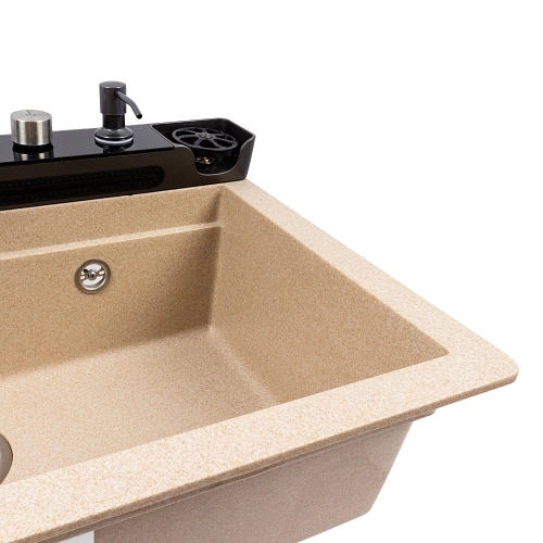 Granite sink VALESO 7546 EVANORA, matte, safari - Фото № 4