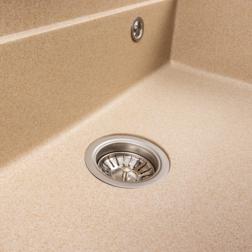 Granite sink VALESO 7546 EVANORA, matte, safari - Фото № 6
