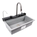 Granite sink VALESO 7546 EVANORA, matte, metallic gray - Фото № 2