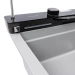 Granite sink VALESO 7546 EVANORA, matte, metallic gray - Фото № 5