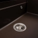 Granite sink VALESO 7546 EVANORA, matte, dark rock - Фото № 6