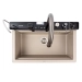 Granite sink VALESO 7546 EVANORA, matte, titanium - Фото № 3