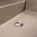 Granite sink VALESO 7546 EVANORA, matte, titanium - Фото № 6